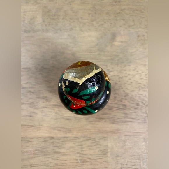 Russian Nested Doll Strawberry Design Matryoshka 3" Vintage Hand Painted - Picture 11 of 16